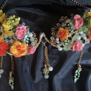 MADE TO ORDER Sunflower Peridot & Prehnite Bralette