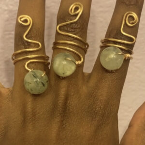 Simple Ring with Gem or Cowrie Shell