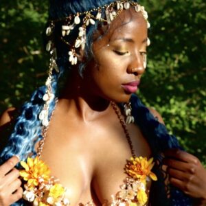 Handmade Citrine and Calcite Bralette