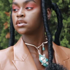 Chrysocolla with Turquoise And Cowrie Shell Choker