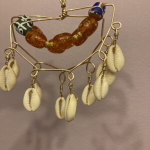 Cowrie Shell Chandelier Earrings