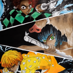 Demon Slayer Melanated Original or 13x19 Poster Print